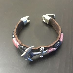 Leather anchor bracelet from Spain